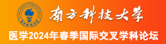 日本操插南方科技大学医学2024年春季国际交叉学科论坛